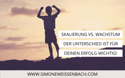 Ist dein Ziel Skalierung oder Wachstum? Warum du das für deinen nachhaltigen Erfolg unbedingt unterscheiden solltest.